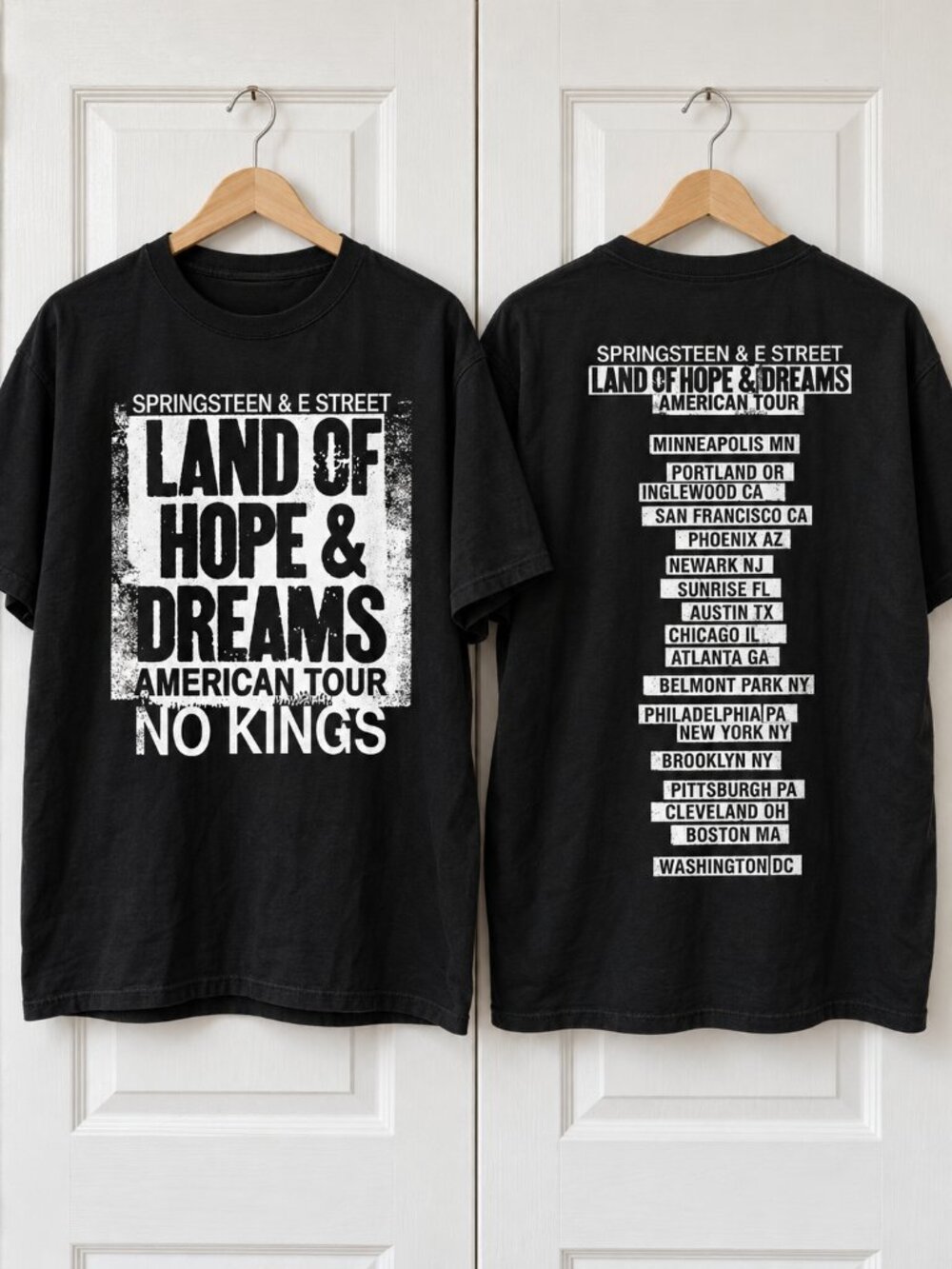 Bruce Springsteen & E Street Land Of Hope And Dreams American Tour 2026 T-shirt